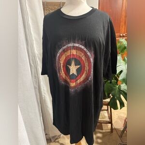 Men’s marvel captain America‎ Disney Disneyland Black Graphic T-Shirt